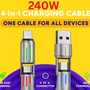 240W Super Fast Charging Cable – One Cable for All Devices(PR)