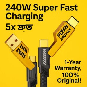 4 in 1 Multi-Device Ultra Fast Charging Cable –One Cable for All Devices